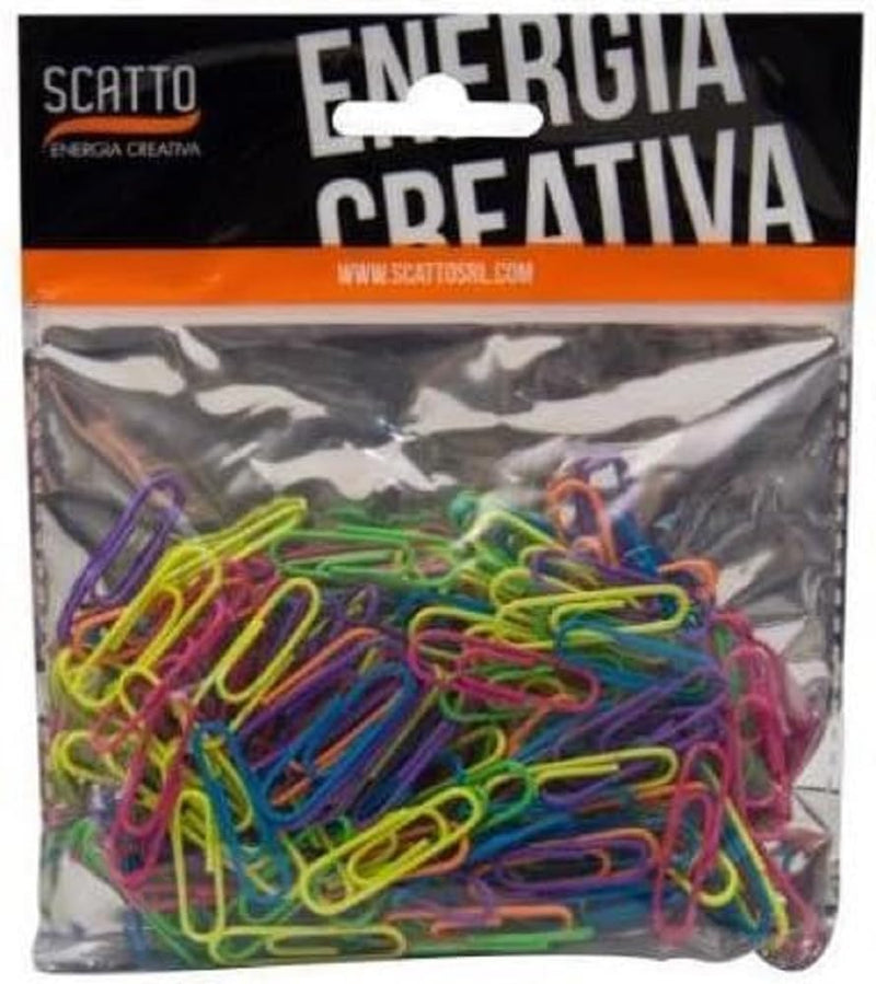 Conf150Pz Fermagli 28Mm Col.Fluo