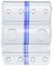 ITERNET Bag of 100 Blister Coin Purse 2 Euro Band Purple