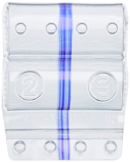 ITERNET Bag of 100 Blister Coin Purse 2 Euro Band Purple