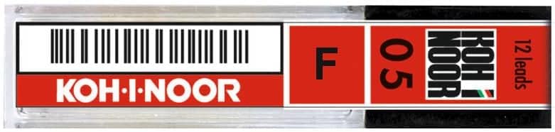 Mechanical pencil case KOH-I-NOOR 0.5 mm - gradation F