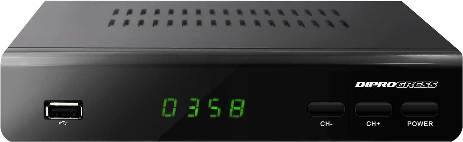 T2 HEVC H265 PVR -12V - RCU 2IN1CON UNIVERSAL REMOTE CONTROL TV + DECODER - DIPROGRESS DPT203HD