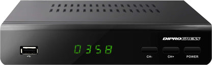 T2 HEVC H265 PVR -12V - RCU 2IN1CON UNIVERSAL REMOTE CONTROL TV + DECODER - DIPROGRESS DPT203HD