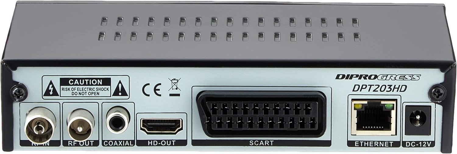 T2 HEVC H265 PVR -12V - RCU 2IN1CON UNIVERSAL REMOTE CONTROL TV + DECODER - DIPROGRESS DPT203HD