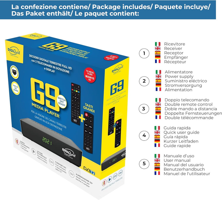 Digiquest G9 + Easy Rcu