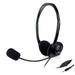 Ewent EW3567 - Auriculares de diadema abiertos para smartphone o tablets (con micrófono