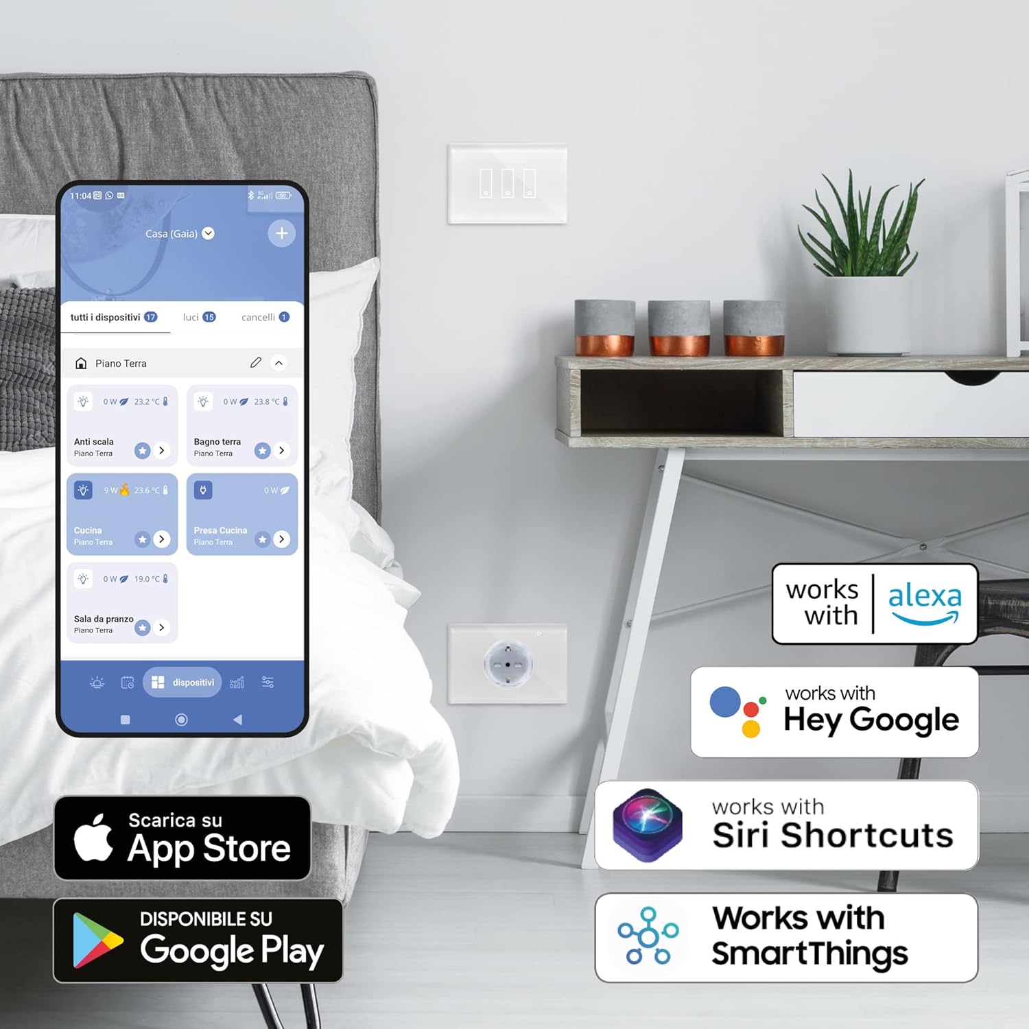 Interruttore Smart Luci I3 Plus W