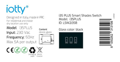 Interruttore Smart Tende I3S Plus B