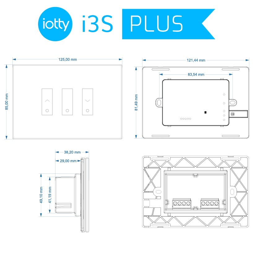 Interruttore Smart Tende I3S Plus W