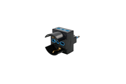 Adattatore Triplo Shucko Nero