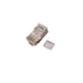 PLUG CAT.6 RJ45 FTP PER CAVO TONDO RIGIDO