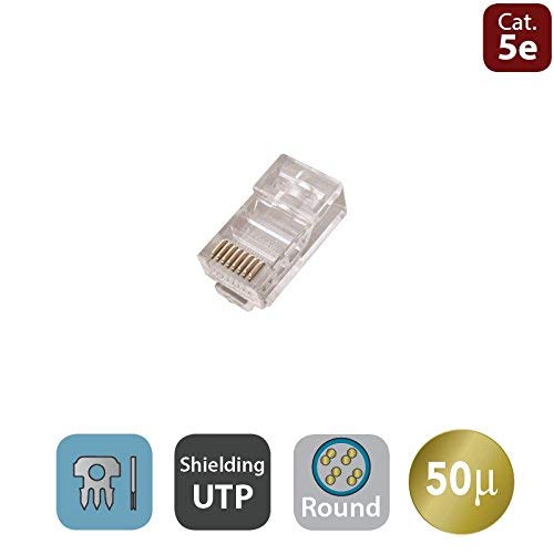 Plug Rj45U Cat.5E Cavo Solido Cf10