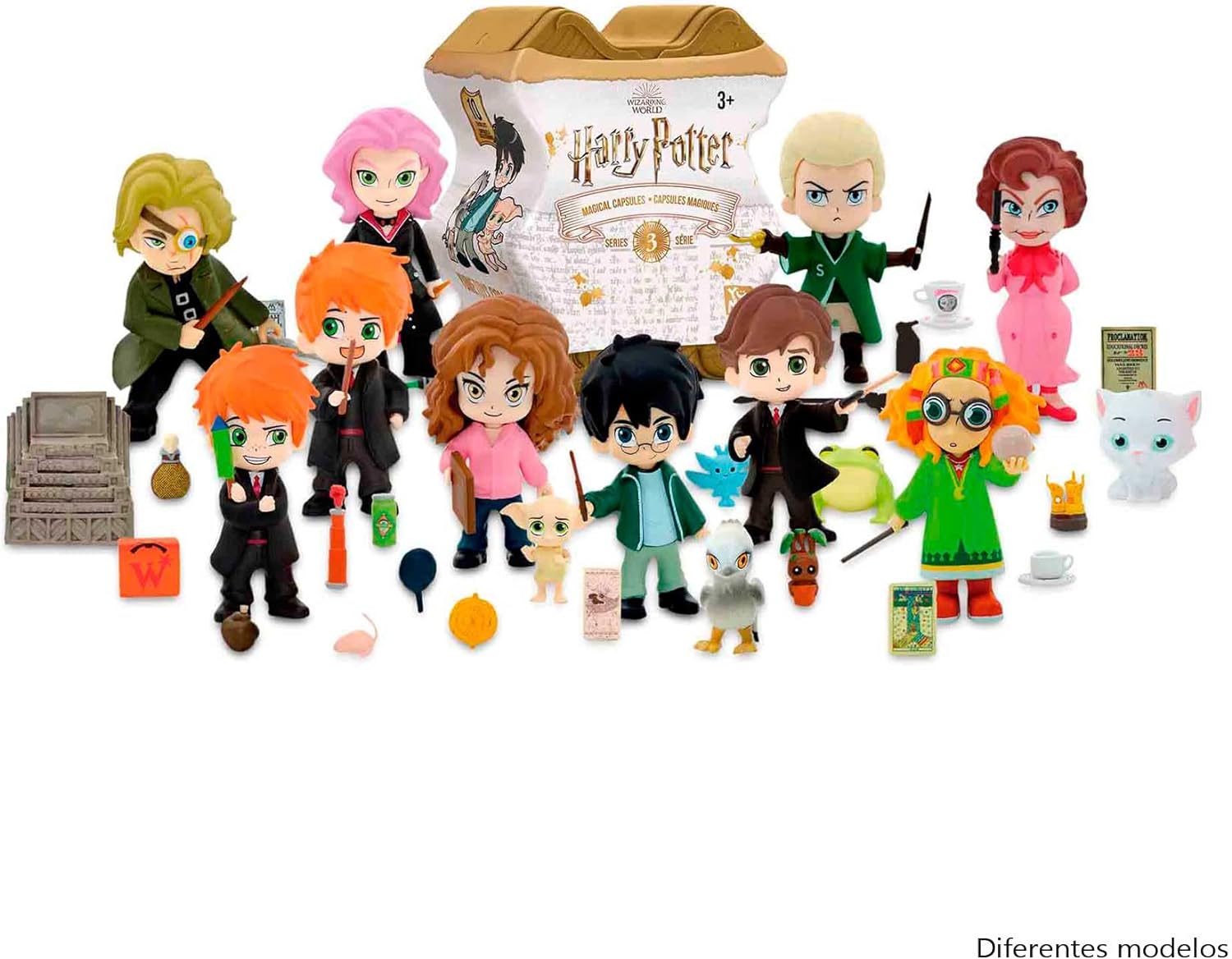Famosa - Harry Potter Magic Capsules Series 3, with 10 Different Figures from Movie Scenes, Dolls and New Character Accessories, Random Shipping (HRR07000)