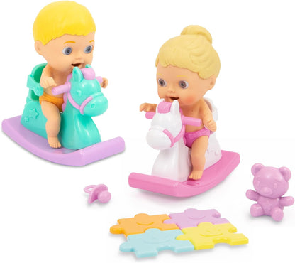 Amicicci Cicciobello, Baby with Rocking Horse, with Accessories, Various Models Girls or Boys Available, Toy for Children from 3 Years, CC010