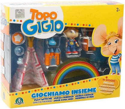 Grandi Giochi - Topo Gigio Giochiamo Insieme - Con gli accessori per giocare con Topo Gigio, con mini personaggio Topo Gigio incluso - TPG53000