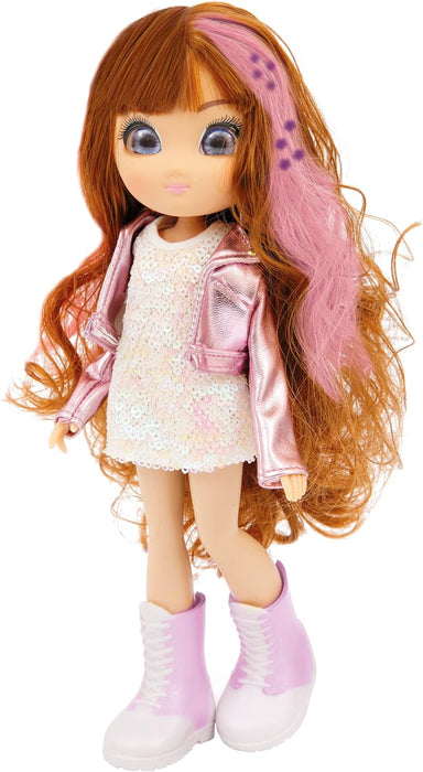 UNIQUE EYES, MYM08 Doll 25 cm with Their Eyes and Magic Hair, Toy for Children 3 Years and Above