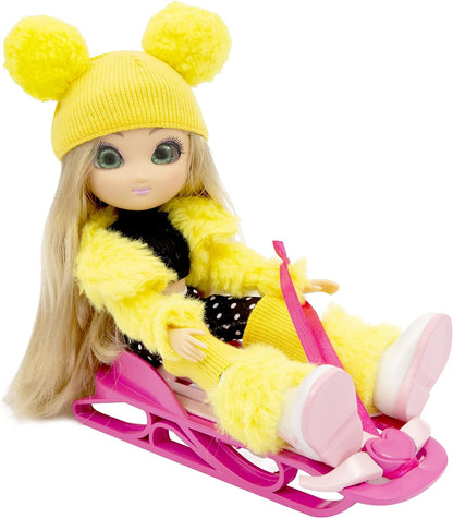 UNIQUE EYES, 25 cm große Puppe, mit ihrem Blick der Augen, mit Winterkleidung und Zubehör, Spielzeug für Kinder ab 3 Jahren, MYM17