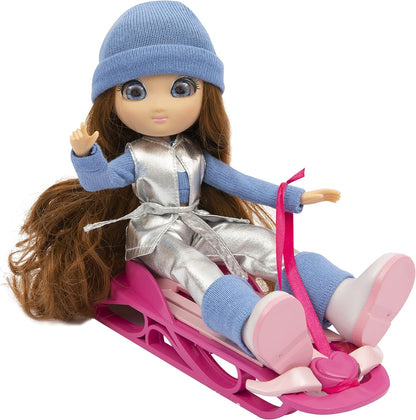 UNIQUE EYES, 25 cm große Puppe, mit ihrem Blick der Augen, mit Winterkleidung und Zubehör, Spielzeug für Kinder ab 3 Jahren, MYM17