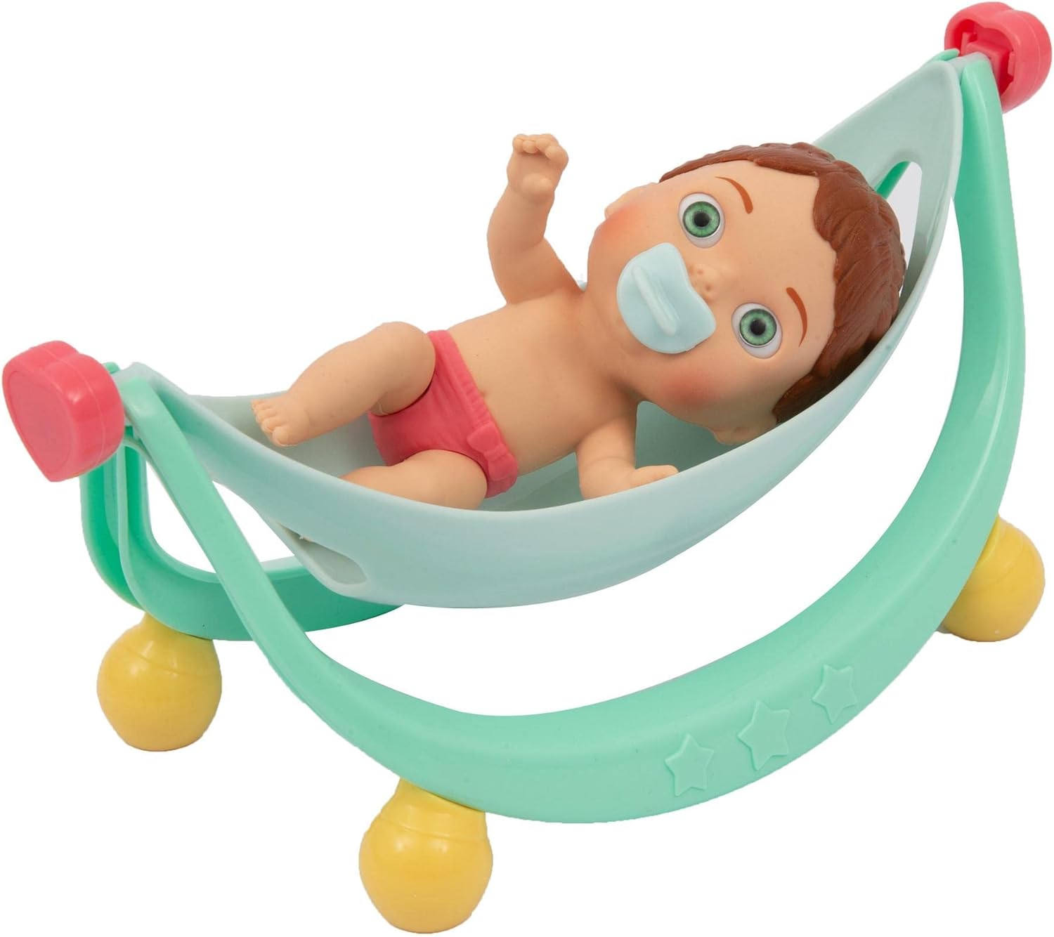 Cicciobello Amicicci, Baby mit Wiege, Relax Time, ideal für Nickerchen, 1 Amicicci Mädchen und Zubehör, Spielzeug für Kinder ab 3 Jahren, GIOCHI PREZIOSI, CC033