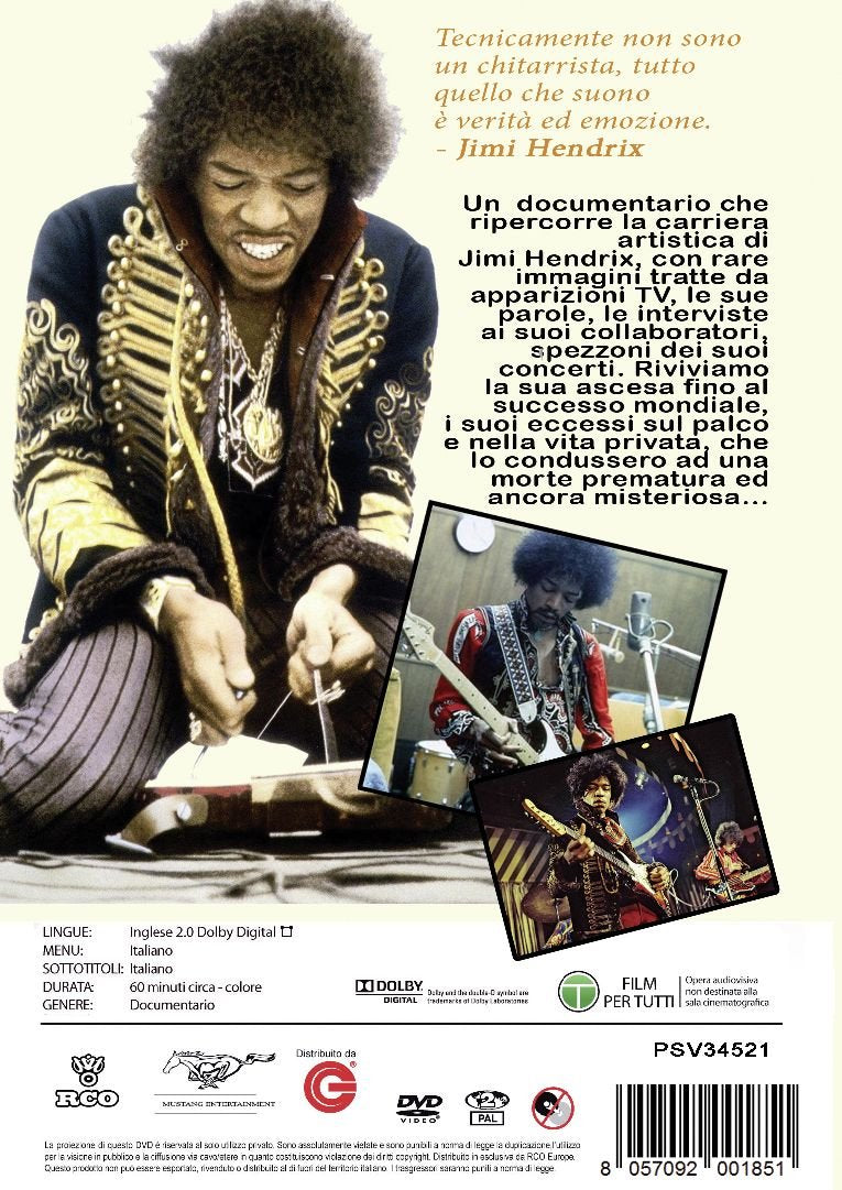 Jimi Hendrix - His Life, His Music - (Italian Import)