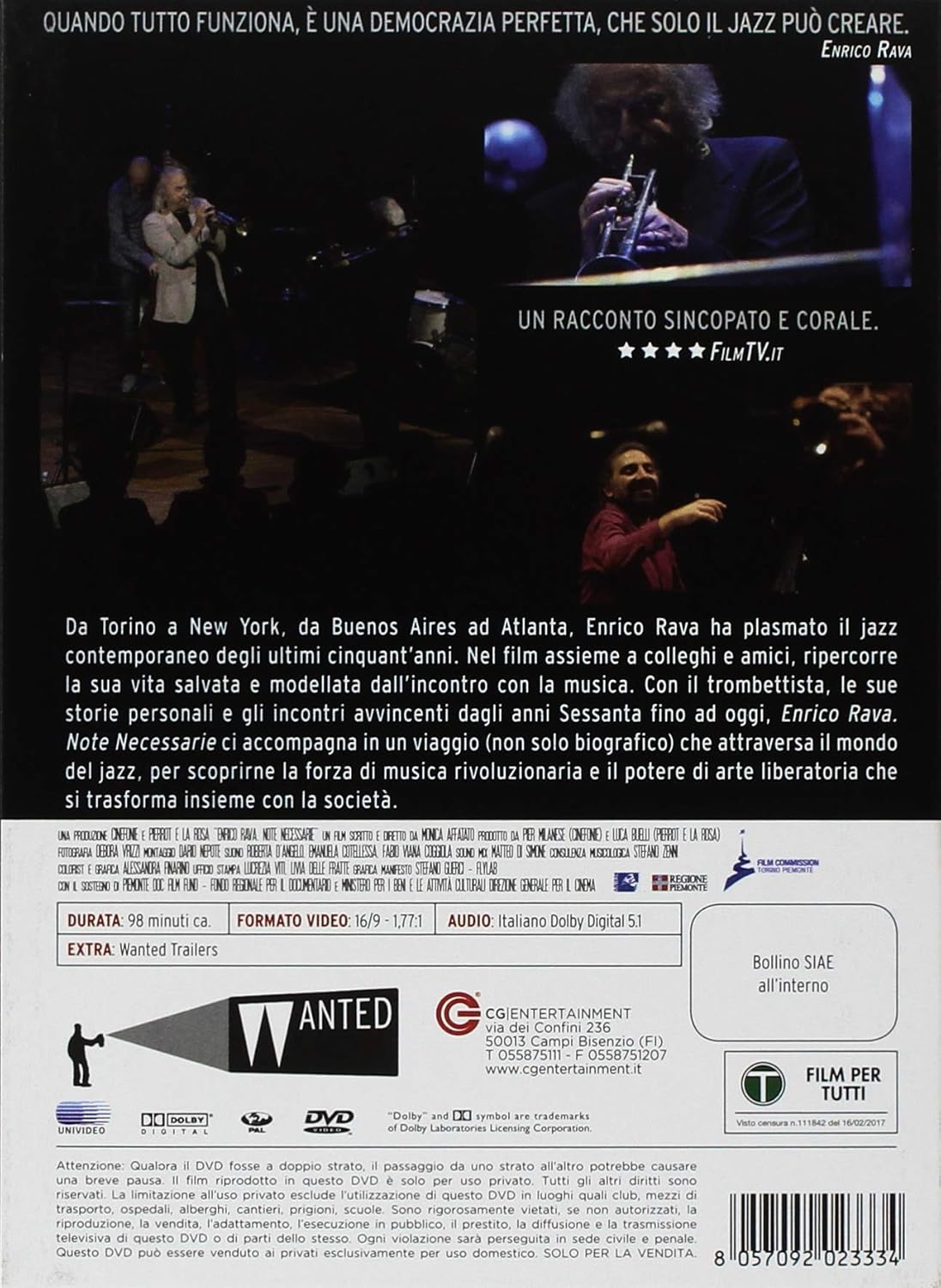 Movie - Enrico Rava - Note Necessarie (1 DVD