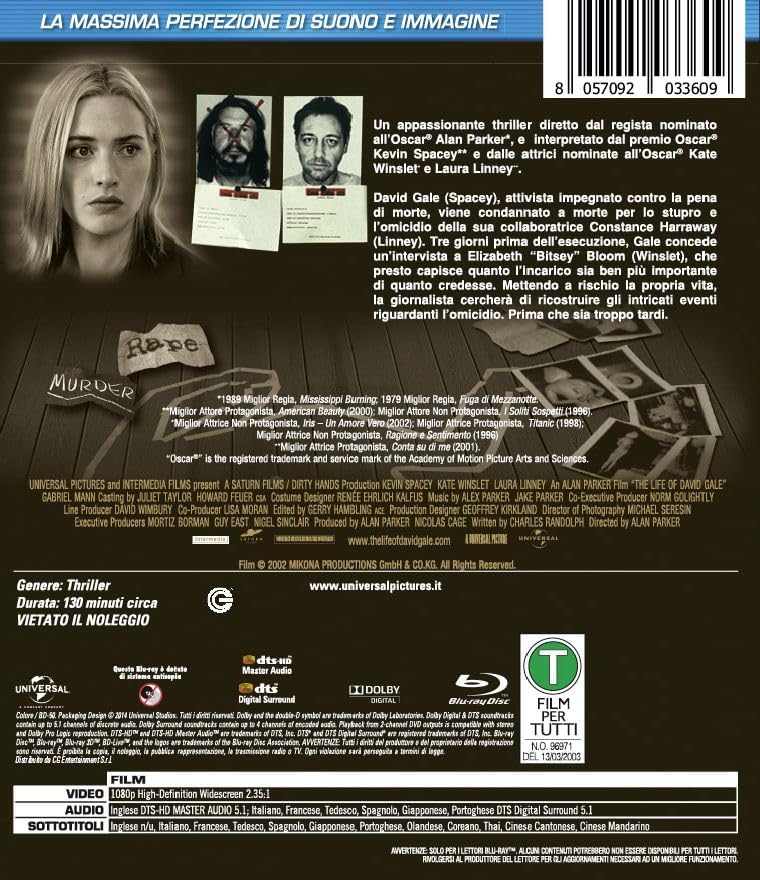 Life Of David Gale (The) - (Italian Import)