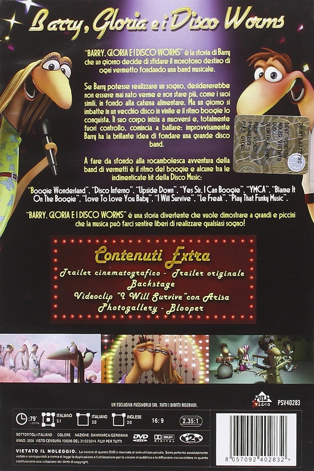 Sunshine Barry & the Disco Worms (2008) ( Disco ormene ) ( O efthymos Barry kai oi discoskolikes (Sun shine Barry and the Disco Worms) )