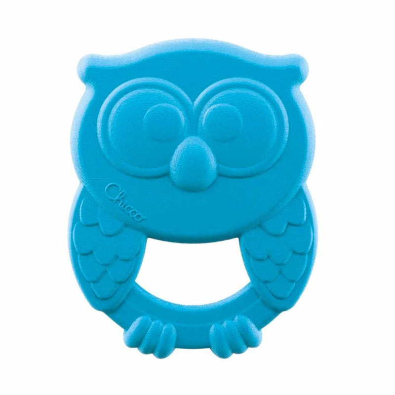 Chicco ECO+ Teething Toy, Owly | Sustainable Baby Toy, Recycled Plastic, 3 months + White 1 Count (Pack of 1)