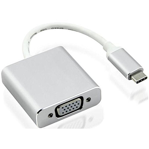 Nilox USB TYPE-C – VGA M/F USB TYPE-C VGA Silver – (USB TYPE-C, VGA Cable Adapter, Male/Female, Silver