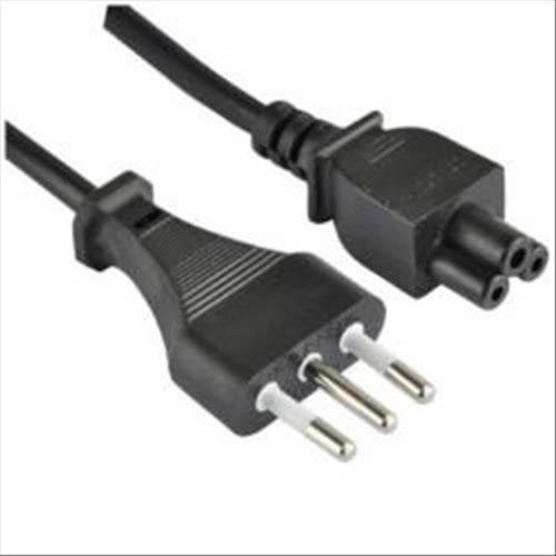 Nilox 1.8m C5 - Cable (1,8 m, Male Connector/Male Connector, CEI 23-16, C5 acoplador, 250 V, Negro