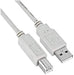 NILOX 1.8m USB 2.0 cavo USB 1,8 m USB A USB B Bianco - Cavi USB (1,8 m, USB A, USB B, 2.0, Male Connector/Male Connector, Bianco