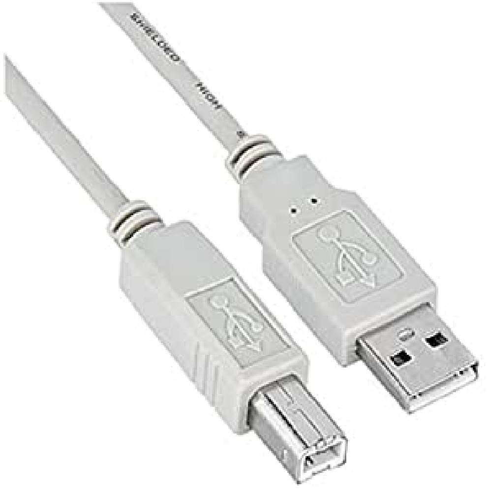 NILOX 1.8m USB 2.0 cavo USB 1,8 m USB A USB B Bianco - Cavi USB (1,8 m, USB A, USB B, 2.0, Male Connector/Male Connector, Bianco