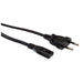 Nilox IEC C7 F - CEI 23-16/VII M, 1.8 m - Cable (1.8 m, 1.8 m, Male Connector/Female Connector, C7 Coupler, CEE7/7, 250 V, Black