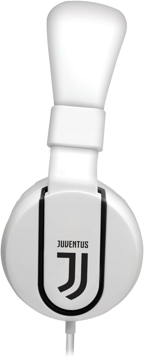 Cuffia Techmade |ON-EAR |con filo | Bianco/Nero | Squadra Juventus Football