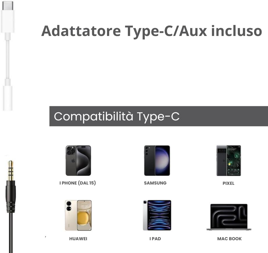 AC Milan, IP952 Cuffie Stereo con Filo (lunghezza 1,5 metro), Leggere per Ottimo Comfort Collegamento/Connettività Cavo AUX 3.5mm (per PC, Notebook, Tablet e Smartphone