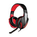 TECHMADE Multimedia Headphones Black/Red red / black