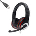 Techmade HEADPHONES WITH USB HOLDER BLACK COLOR