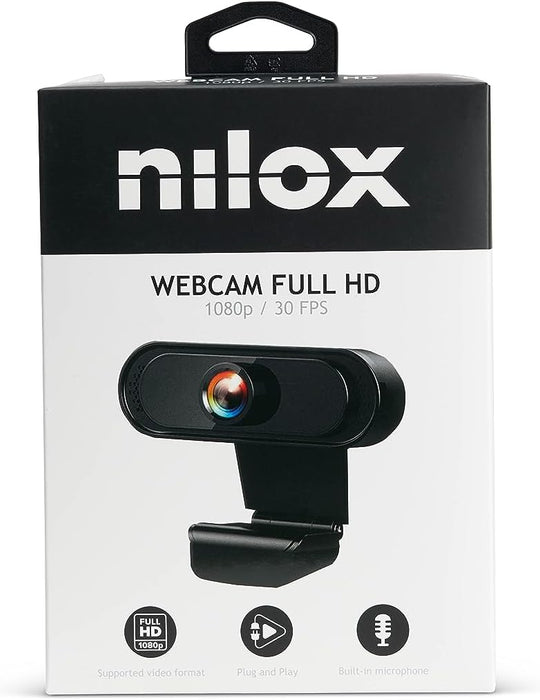 Nilox NXWC01 webcam 1920 x 1080 pixels USB 2.0 Black