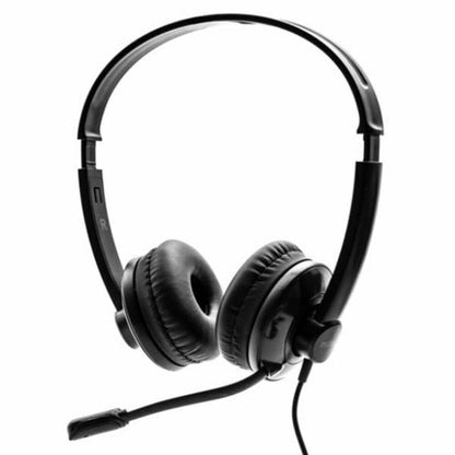 Nilox NXAU0000003 headphones/headset Wired Head-band Office/Call center USB Type-A Black