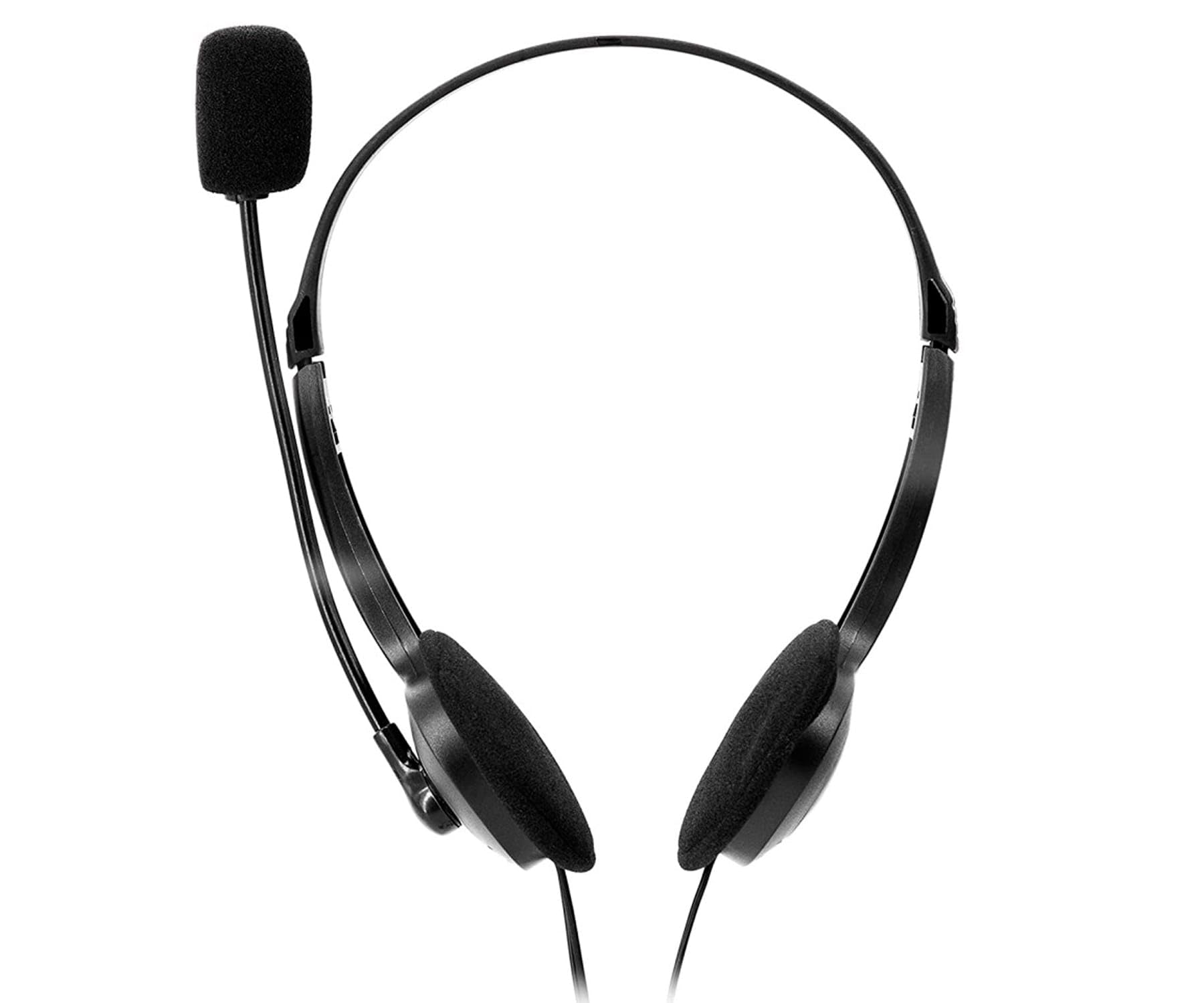 Nilox, PC Stereo Headset, PC Headphones for School and Office, Adjustable Headband and Volume Control, Lightweight with 1.8m Cable, 2 x 3.5mm Jack for Earphones and Microphone