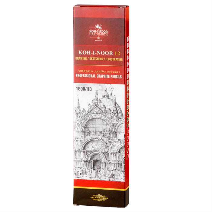 Koh I Noor graphite pencils 1500 HB - pack of 12 pencils