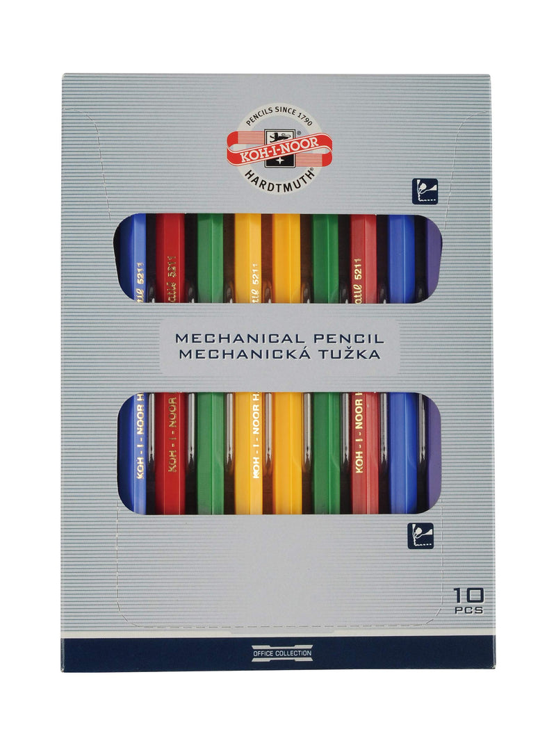 KOH-I-NOOR 5211 Matita portamine, diametro 2 mm, sistema di blocco a stretta, colori assortiti, 1 pezzo