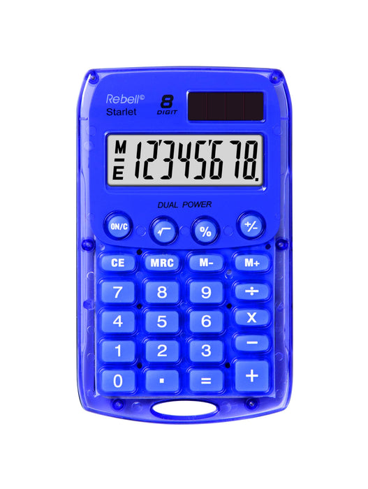 Rebell Starlet Pocket Calculator - Violet Purple