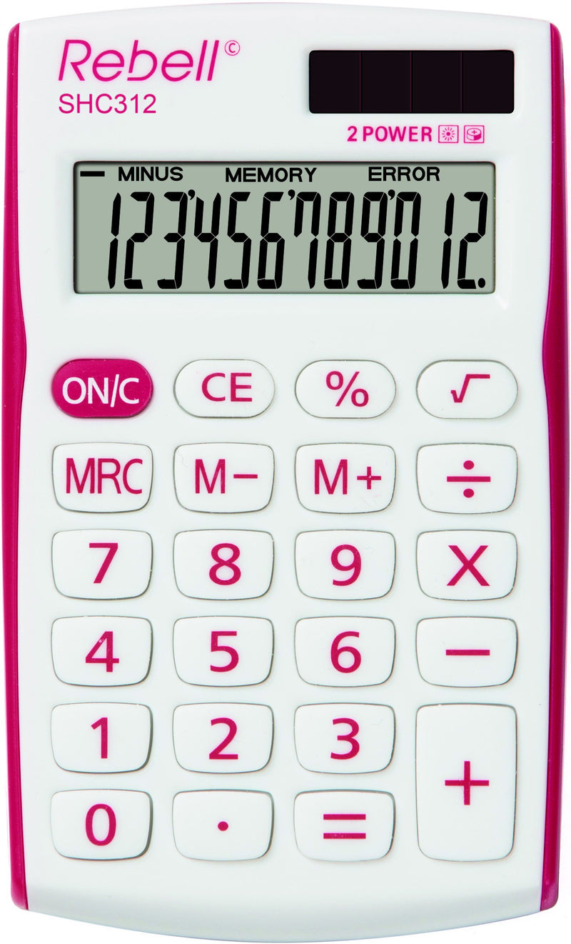Rebell RE-SHC312RD BX Pocket Calculator