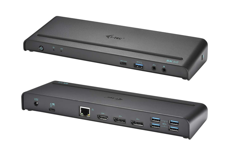 i-tec USB-C / USB 3.0 3X 4K Docking Station Universal 2X Display Port 1x HDMI 1x LAN 5x USB 3.0 1x USB-C 1x Audio Indoor / Outdoor Power Delivery 85 W, ITA Power Plug