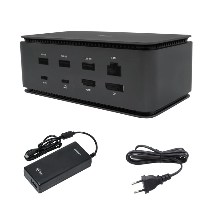 I-TEC USB4 Dual Dock + Charger PD 80W + Universal Charger 112W