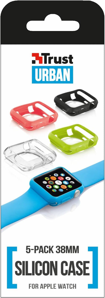 Trust Urban Silicon Case for 38 mm Apple Watch (Pack of 5