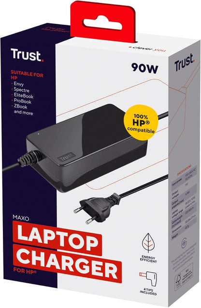 Trust CHARGEUR ORDINATEUR HP 90W MAXO