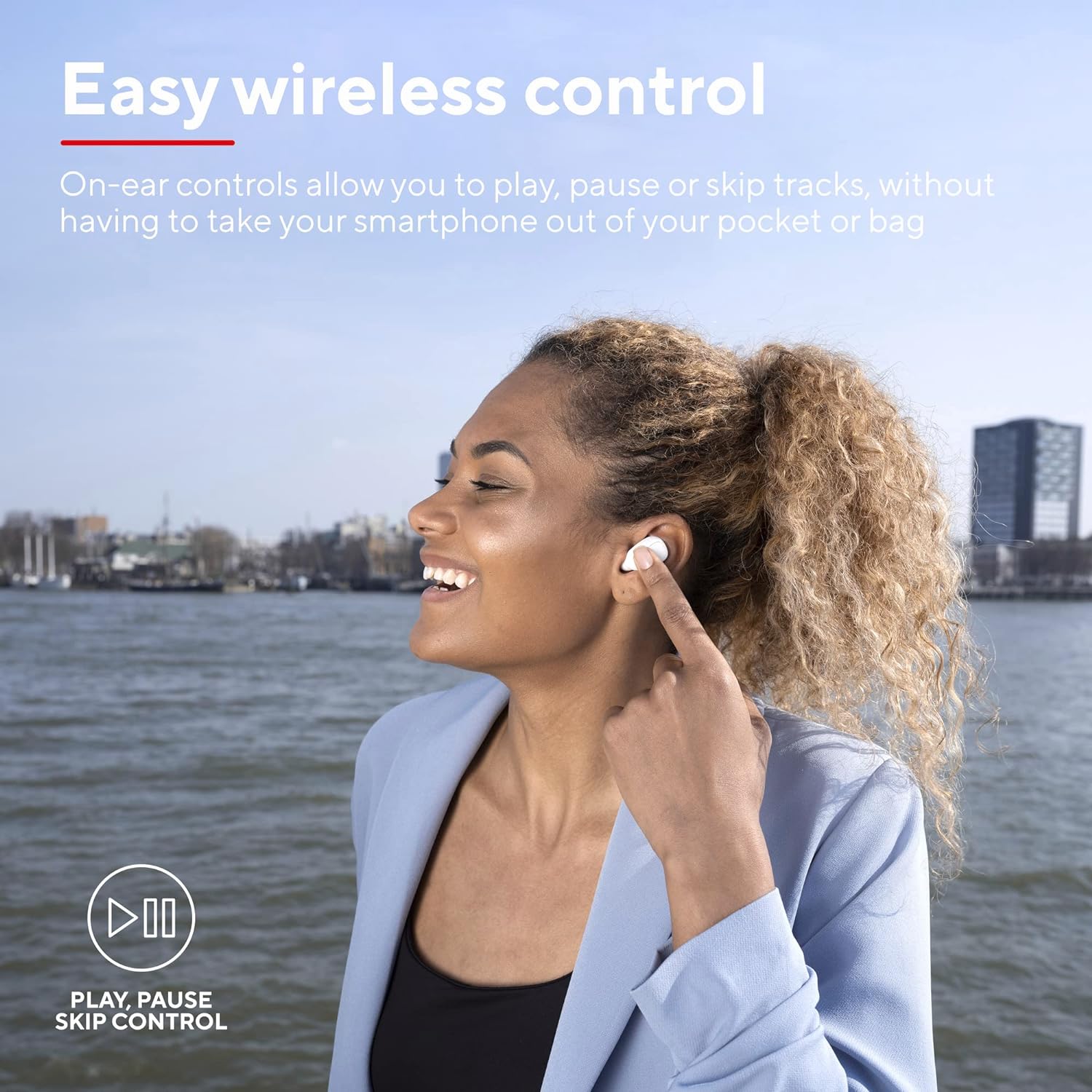 Nika Compact Blueth Earphones Wh