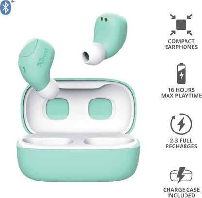Nika Compact Blueth Earphones Mint