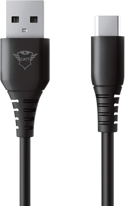 Trust WiFi Gaming Play and Charge Cable 3m for PS5 GXT 226, Long Charging Cable for PlayStation 5 Controller/DualSense, Black